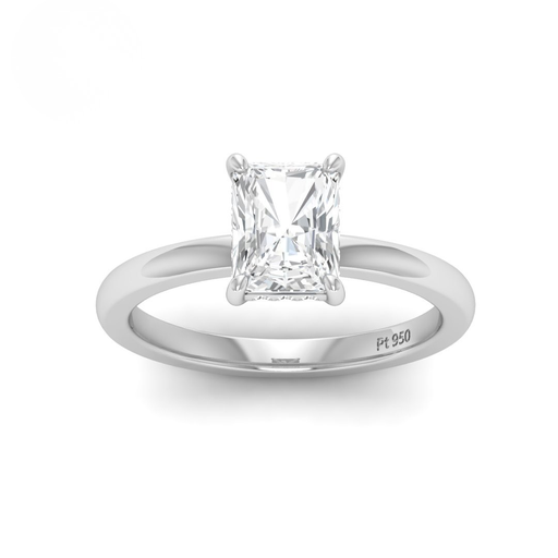 Radiant Diamond Hidden Halo Engagement Ring AAC00096