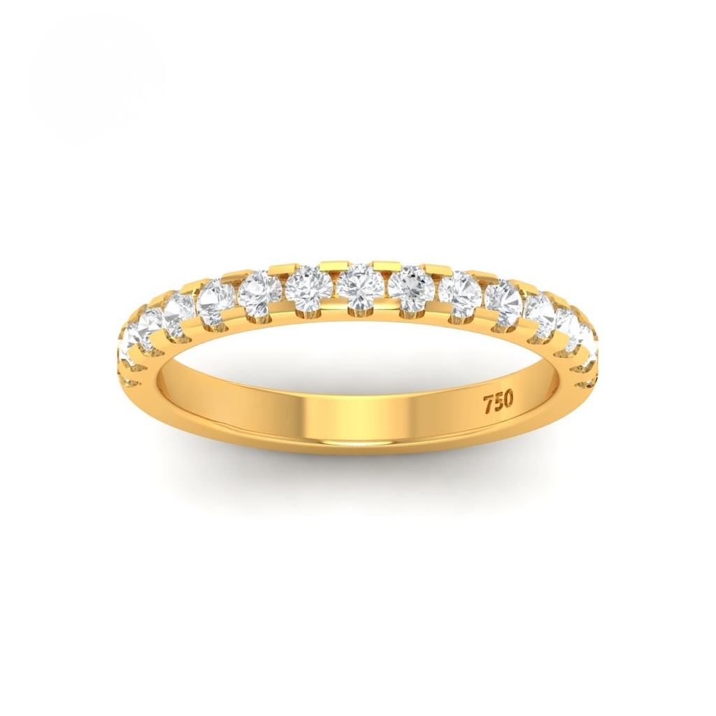  1.00ct round brilliant cut diamond wedding band AAC00009 