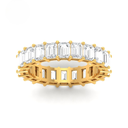 5.00 Ct Emerald cut wedding band AAC00026 
