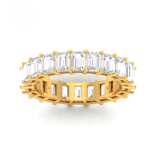 5.00 Ct Emerald cut wedding band AAC00026 