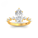 Marquise Cut Diamond with a Marquise and Round Cut Diamond Band AAC00007