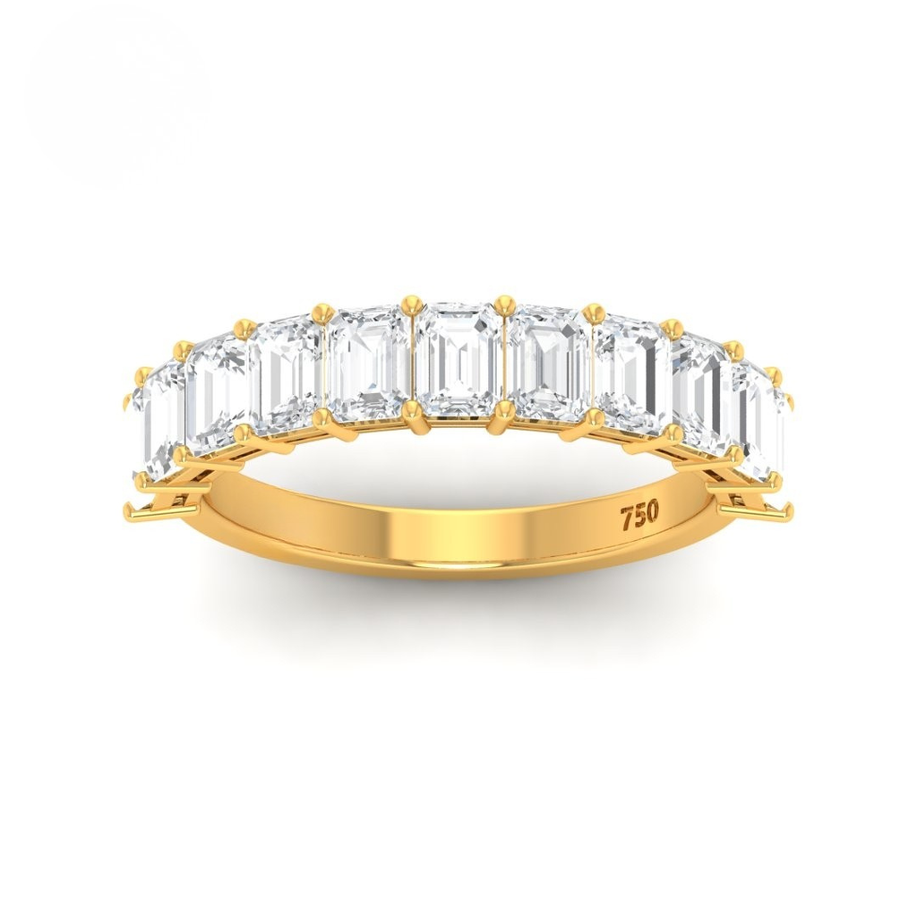 Emerald cut Diamond Wedding Band AAC00141