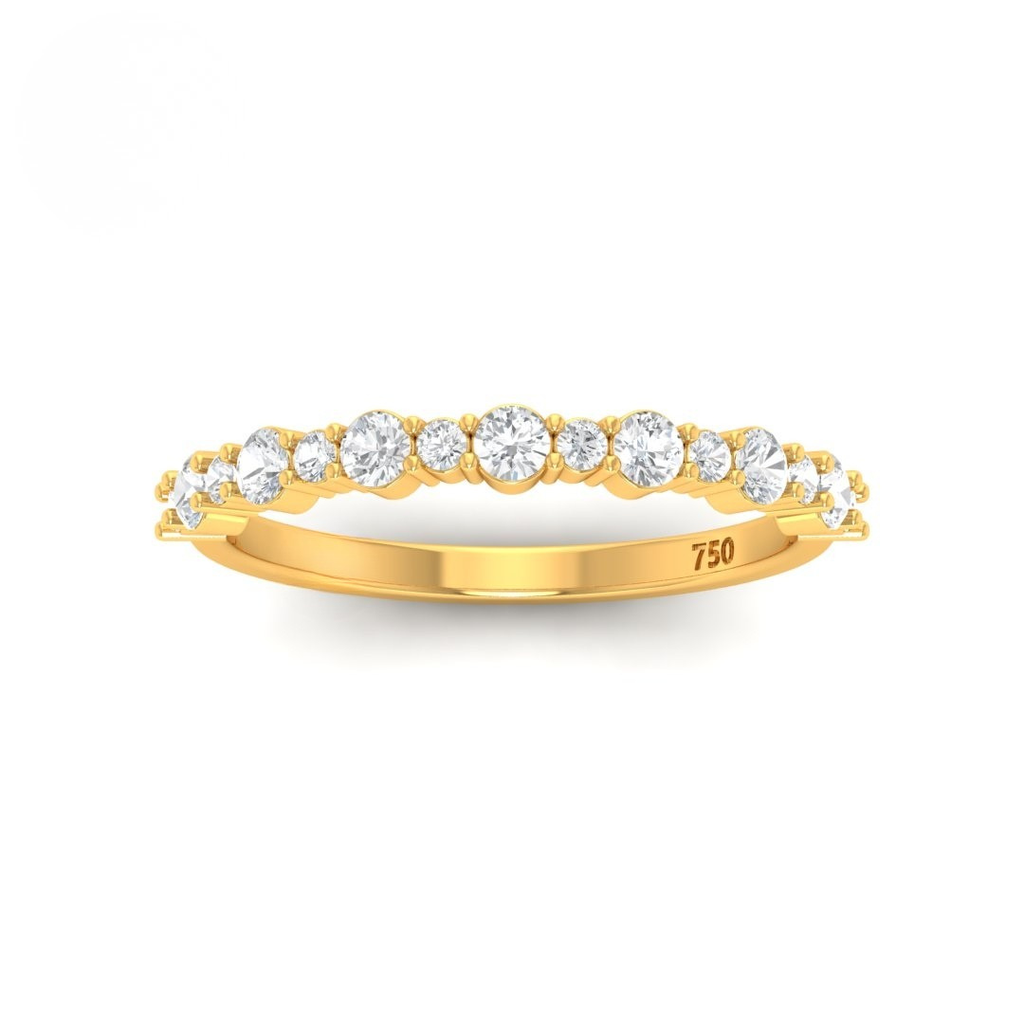 Round Cut Diamond Wedding Band AAC00142