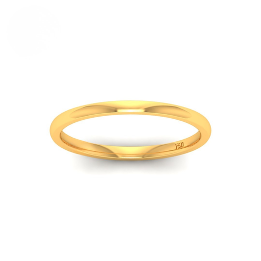 women’s court-shaped 1.5mm wedding band AAC00143