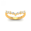 0.35ct 2 stone cut diamond band AAC00144