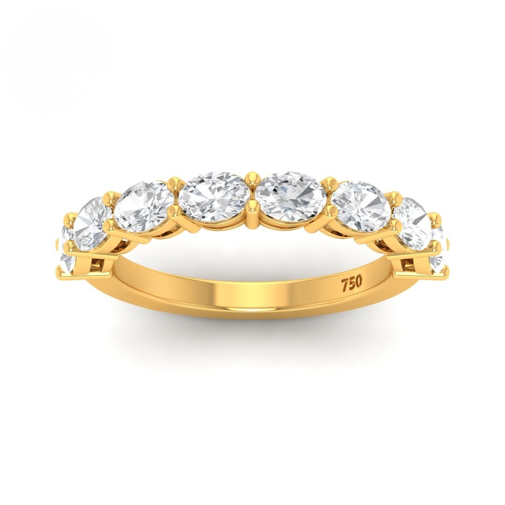  Oval Cut Diamond Wedding Band  AAC00145