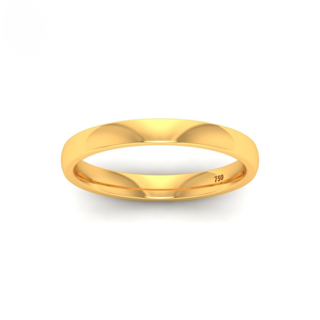 women’s court-shaped 2.50mm wedding band AAC00146