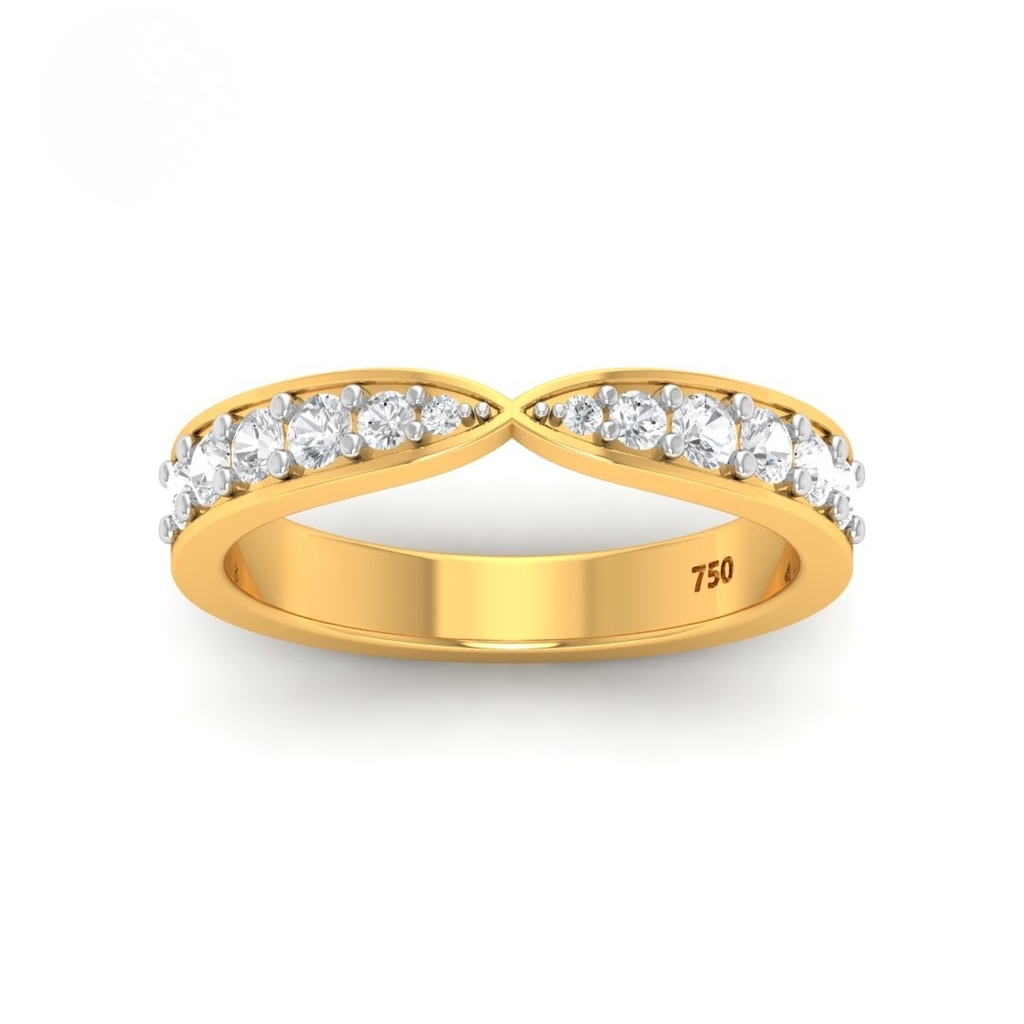 Round Cut Diamond Wedding Band AAC00147
