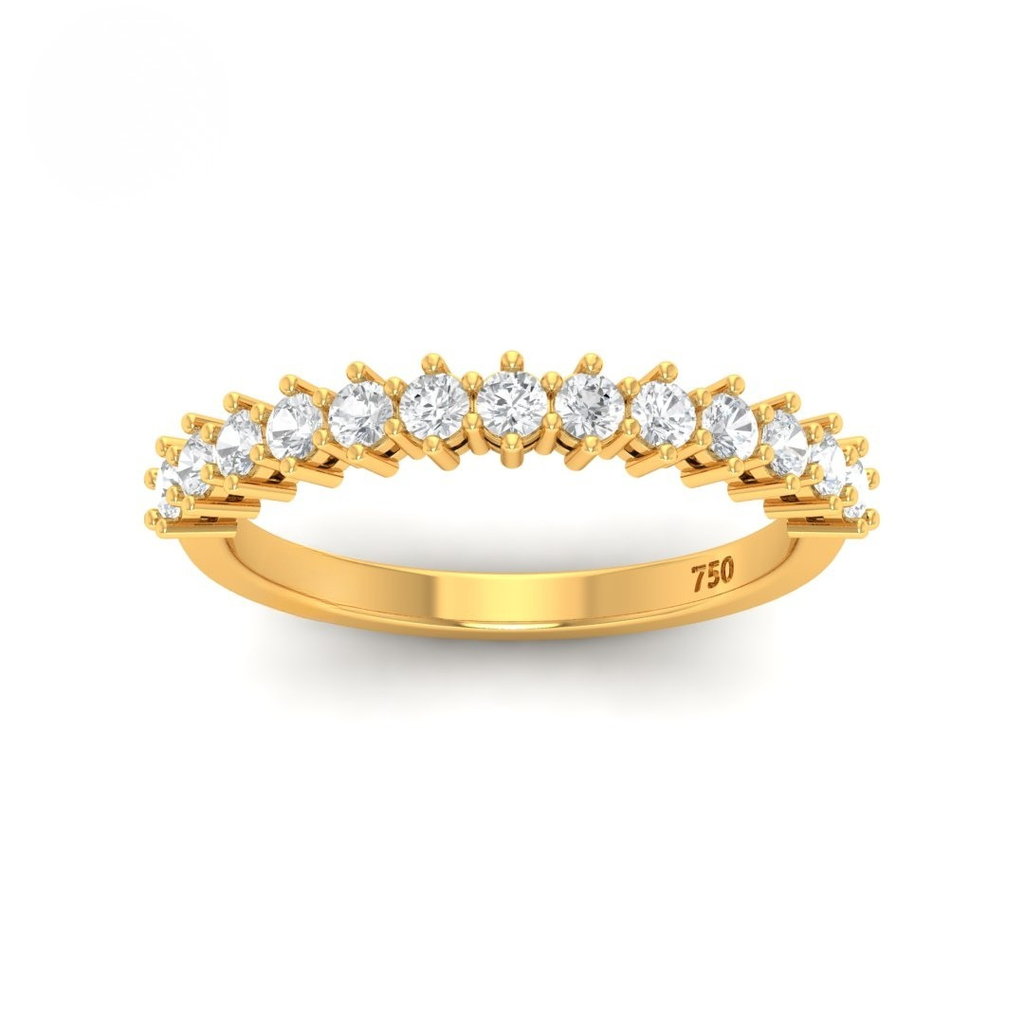 Round Cut Diamond Wedding Band AAC00152