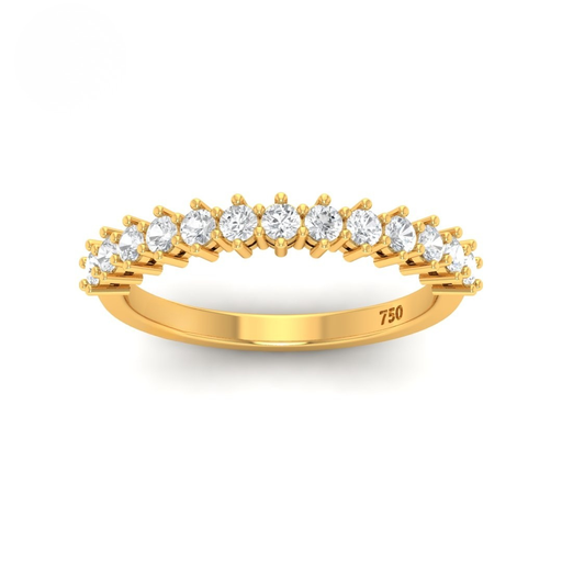 0.50ct Round cut diamond wedding band AAC00152