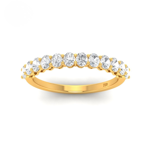  1.00ct oval cut diamond wedding band  AAC00154