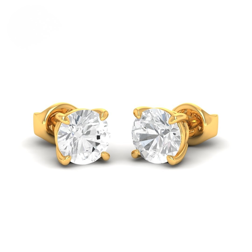 5.00ct ( 2.50ct each ear) total diamond weight stud mounts with push backs  AAC00168